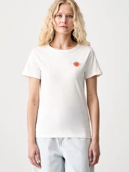 HUGO Tricou Deloris 5 Alb bej