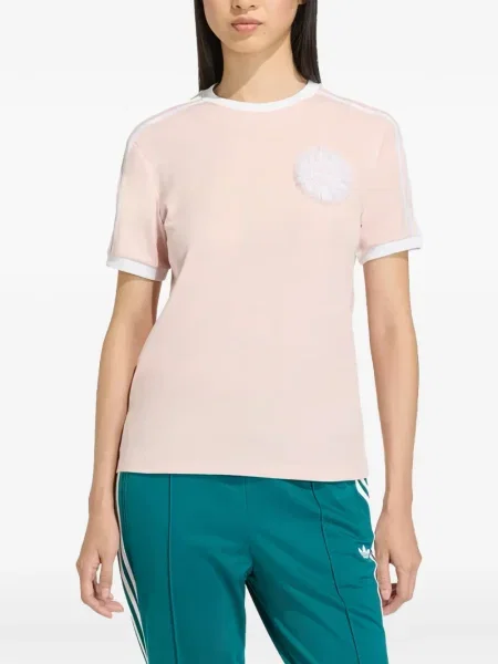 Tricou polo Adidas tricotate cu imagine fără mâneci alb