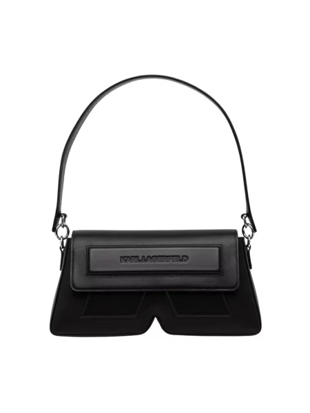Karl Lagerfeld torebka z imitacji skóry IKON/K czarna