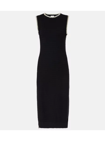 Midi obleka Varley črna