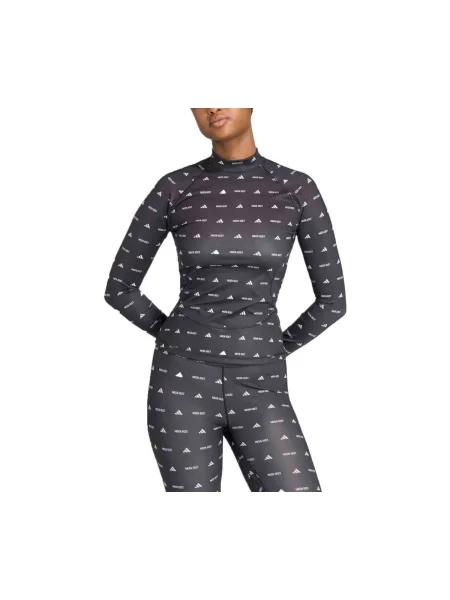 Tricou mânecă lungă Adidas negru