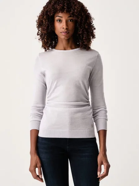 Trussardi sweter wełniany szary