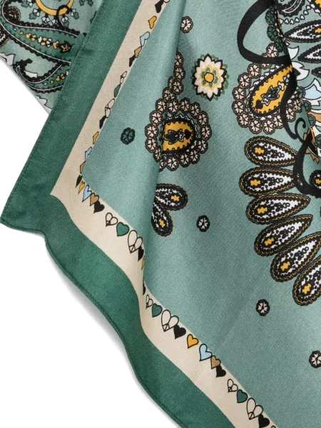 Fular Sgombero Cantine cu imagine cu model paisley verde