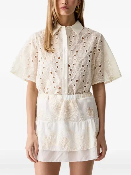 Scurt cămașă Haveone cu broderie