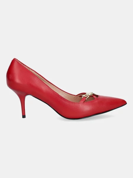 Шкіряні туфлі Love Moschino червоний