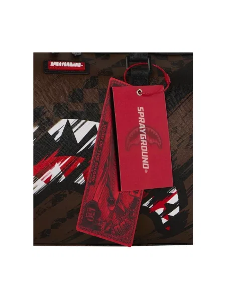 Torba podróżna Sprayground w stylu grunge brązowa