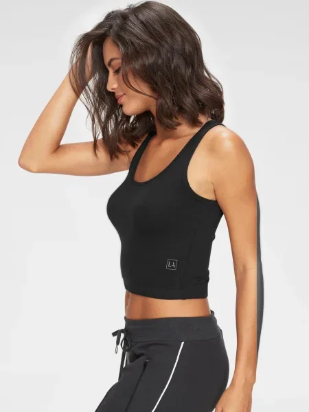 LASCANA Sport top gri negru