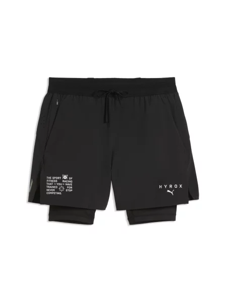 MÄ™skie szorty 2 w 1 PUMA x HYROX PWRMODE 2" Akcesoria XXS czarny
