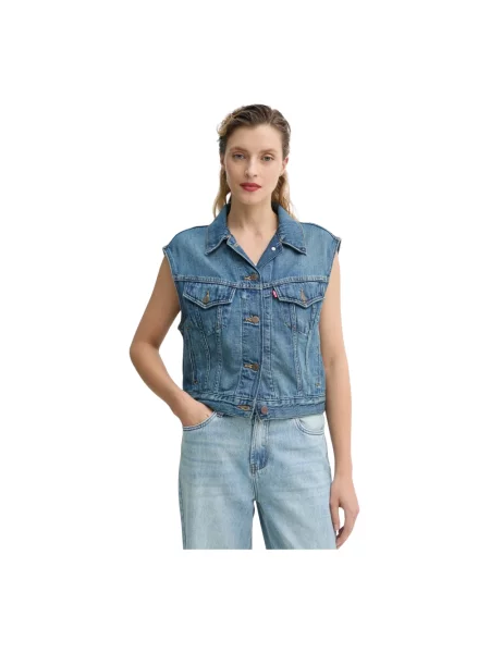 Kamizelka jeansowa Levi's niebieska
