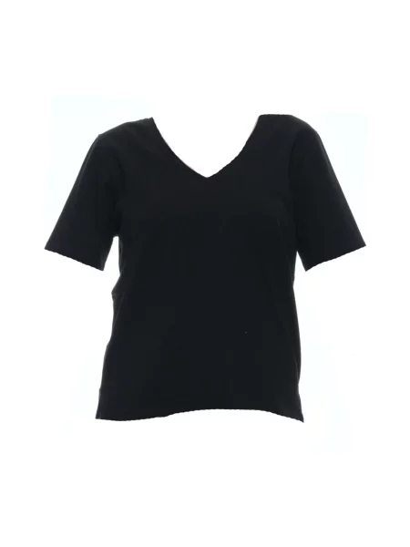 Koszulka Aragona z dekoltem w serek czarna
