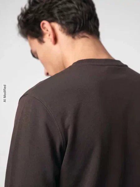 Bluza dresowa z czystej bawełny krój regular fit Marc O'polo Denim brązowa