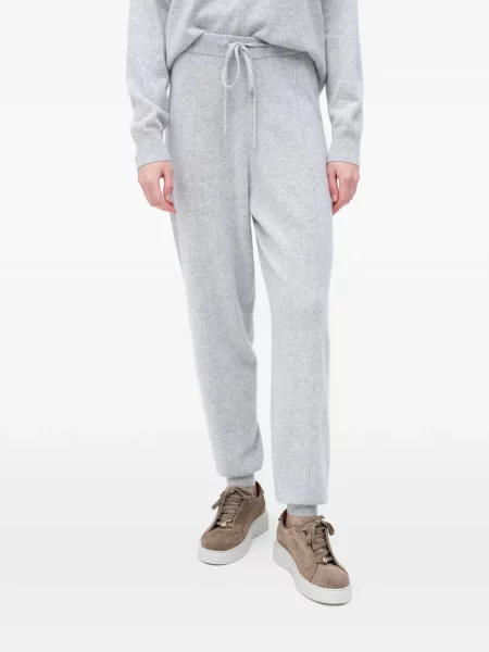 Pantaloni Boss alergare cu cordon gri