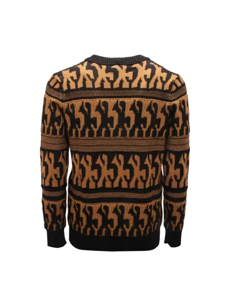 Sweter Paolo Pecora wełniany brązowy