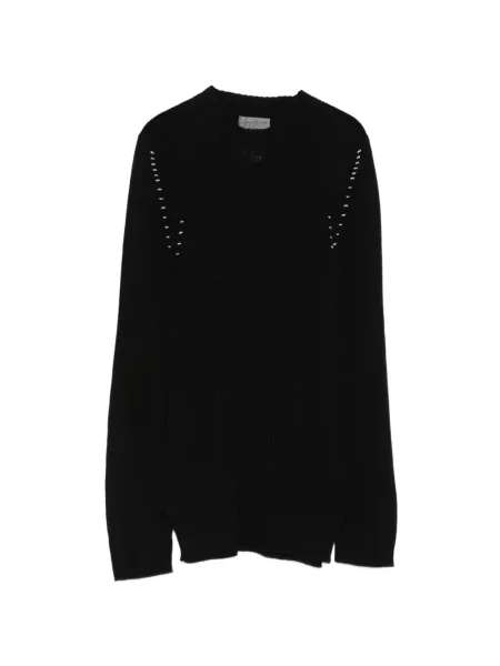 Pulover Yohji Yamamoto cu nervuri negru