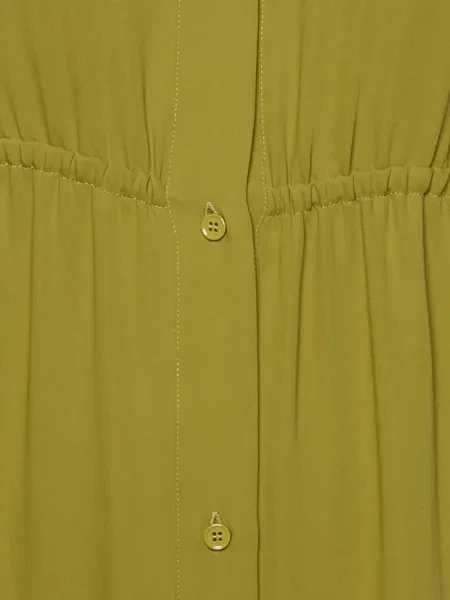 Lung rochie tip cămașă Mm6 Maison Margiela verde