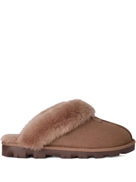 Papuci de casă Ugg fără toc maro