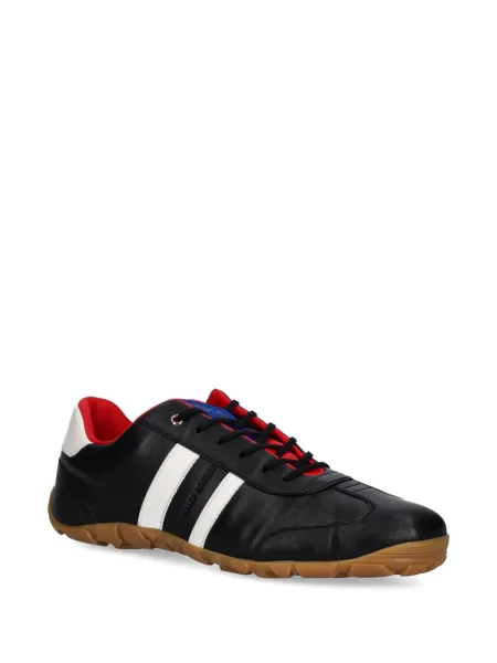 Sneakerși Wales Bonner din piele cu dungi negru