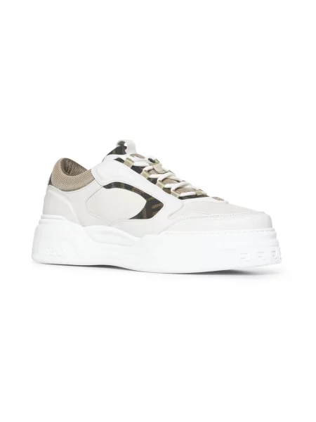 Sneakersy Fendi skórzane beżowe