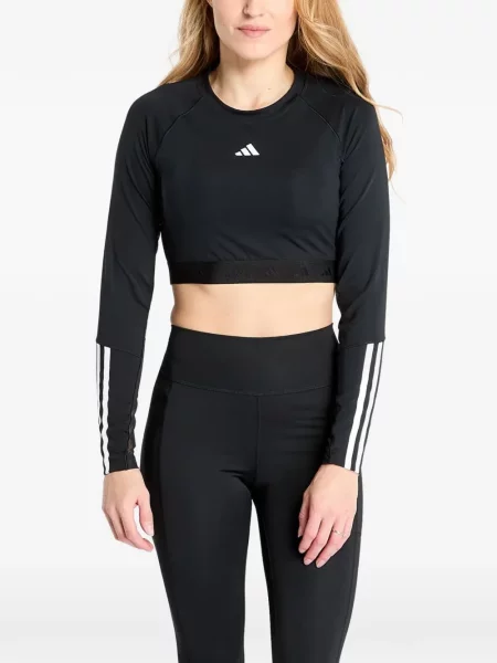 Geacă Adidas alergare din jerseu verde