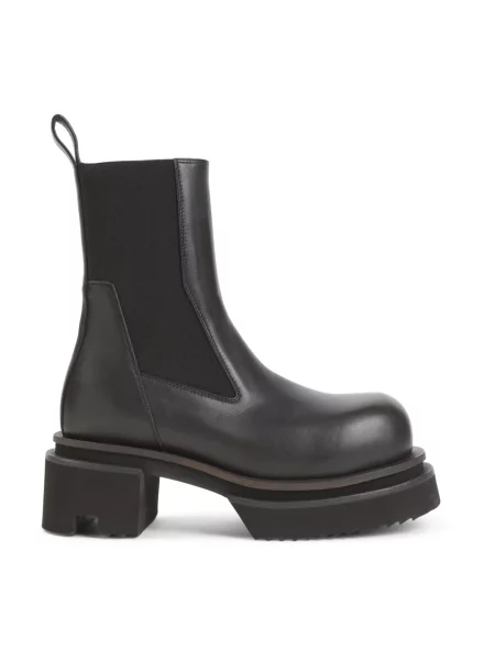 Botki Rick Owens skórzane czarne