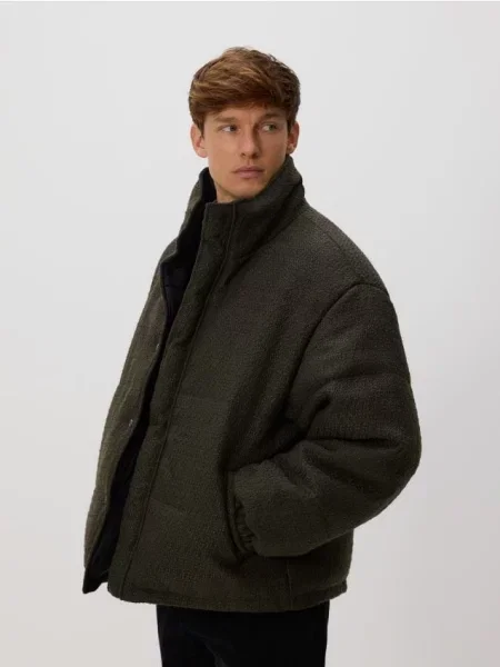 Стеганая куртка Reserved зеленая