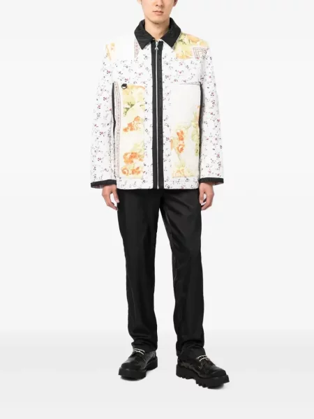 Geacă Marine Serre cu model floral alb