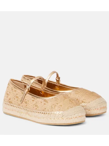 Espadrile Jimmy Choo din piele auriu