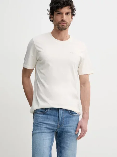 Къс тениска Pepe Jeans бяло