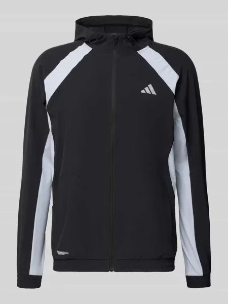 Bluza rozpinana z kapturem Adidas Training czarna