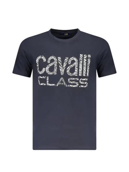 Tricou Cavalli Class cu imagine cu model zebră albastru