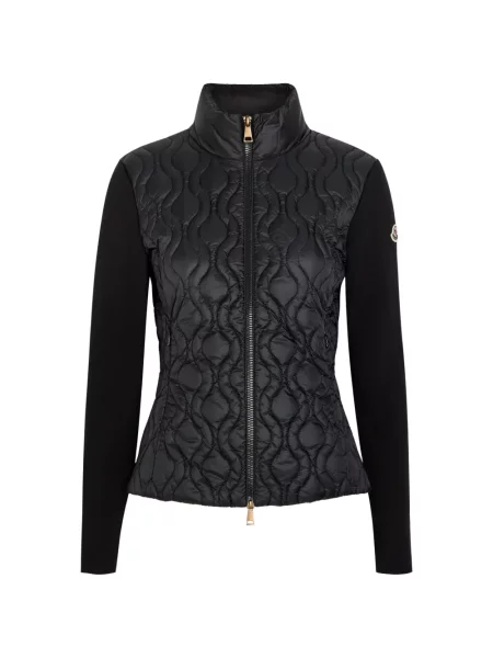 Matlasat geacă Moncler negru