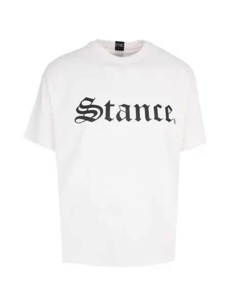 Tricou Stance cu autograf alb