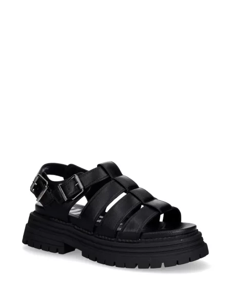 Sandale Buffalo cu platformă cu cataramă negru