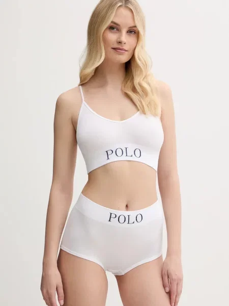 Polo Ralph Lauren podprsenka s lyocellem bílá