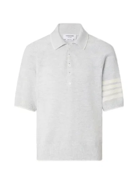 Tricou polo Thom Browne gri