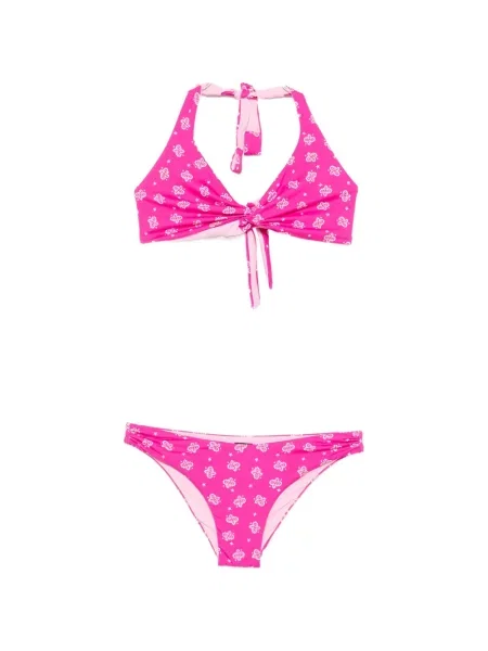 Bikini Iu Rita Mennoia z wzorem paisley różowe