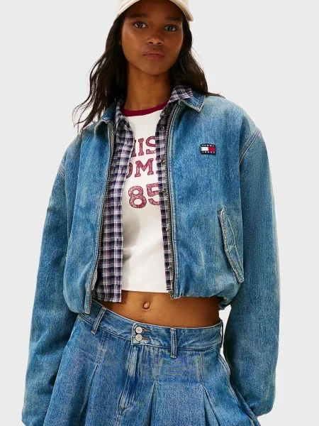 Джинсова куртка Tommy Jeans синя