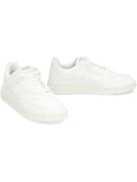 Lniane sneakersy Valentino Garavani białe