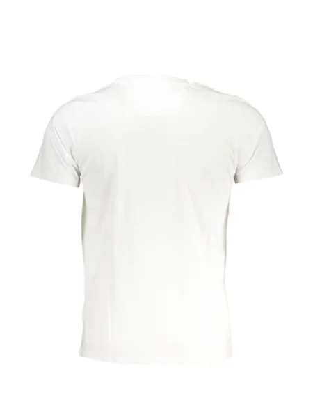 Tricou Cavalli Class cu imagine cu model leopard alb