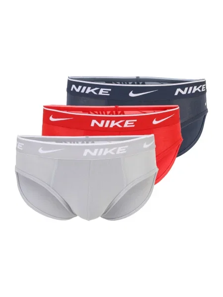 NIKE Underwear Spodnje hlačke marine / svetlo siva / rdeča bela