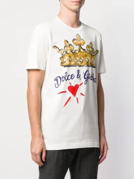 Tricou Dolce & Gabbana cu imagine alb