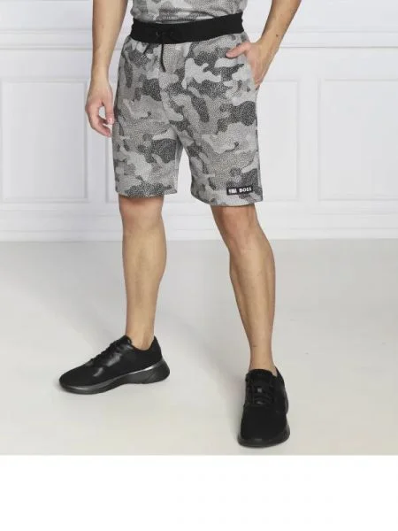 BOSS ORANGE Pantaloni scurți BOSS x NBA Slam_Camo gri