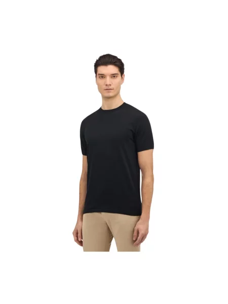 Sweter Brooks Brothers z krótkim rękawem czarny