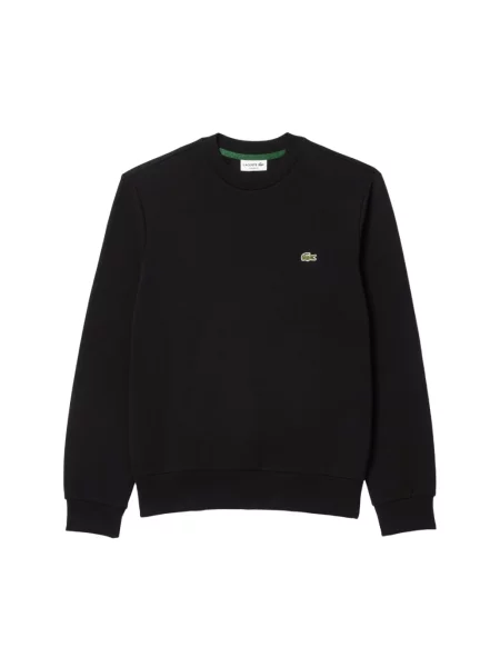 Lacoste bluza nierozpinana Mężczyźni dresowy jednolity 3 czarny