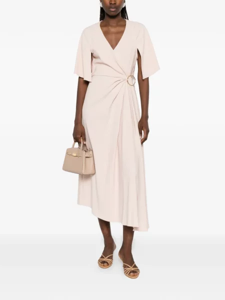 Rochie Max Mara asimetrică roz