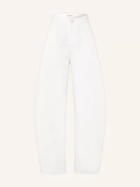 Alaïa Jeansy Barrel weiss