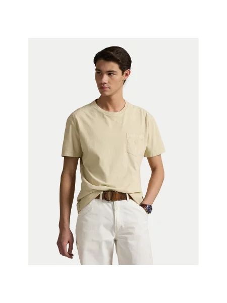 Polo Ralph Lauren T-shirt Custom Slim Fit bež