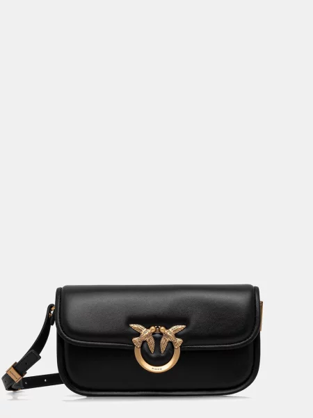 Pinko torebka skórzana czarny