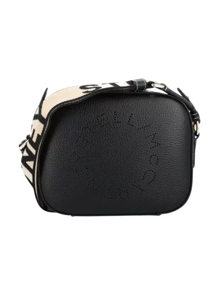 Torebka crossbody Stella Mccartney z logo czarna