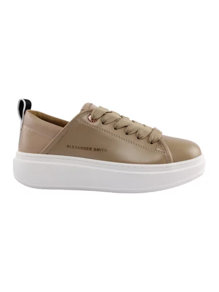 Sneakersy Alexander Smith brązowe